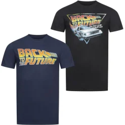 Regreso al futuro Hombre Camiseta Pack de 2 UNMTS037MUL