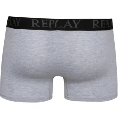 REPLAY Boxer Style Cuff Logo Hombre Calzoncillos bóxer Pack de 2 I101143-N088
