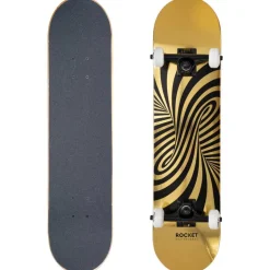 Rocket Twisted Foil Gold 7,50" Skateboard RKT-COM-1555