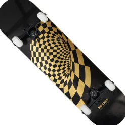 Rocket Vortex Foil Gold 8" Skateboard RKT-COM-1553