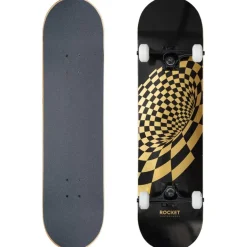 Rocket Vortex Foil Gold 8" Skateboard RKT-COM-1553