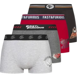 Rápido y Furioso Hombre Calzoncillos bóxer Pack de 4 92891230