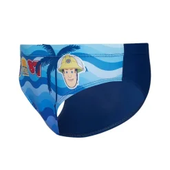 Sam El Bombero Niño Bañador slip SE1832-azul