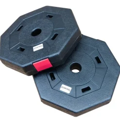 SPORTINATOR Discos de parachoques de 4 kg Discos de pesas para fitness Set de 2