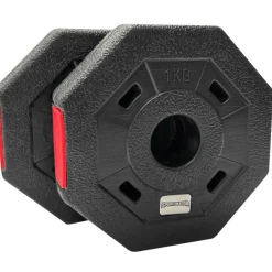 SPORTINATOR Placas protectoras de 1 kg Placas de pesas para fitness Set de 2