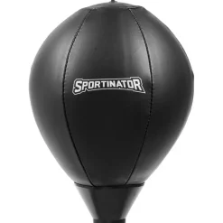 SPORTINATOR Punchingball Soporte de boxeo entrenador de boxeo de pie con pera de boxeo y guantes de boxeo negro