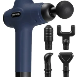 SPORTINATOR "Subir nivel" Pistola de masaje incluidos accesorios azul