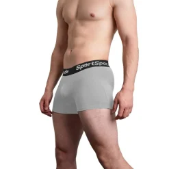 Sportspar.de Hombre "Double Sparbuchse" Calzoncillos bóxer Pack de 2 gris