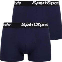Sportspar.de Hombre "Double Sparbuchse" Calzoncillos bóxer Pack de 2 azul