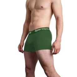 Sportspar.de Hombre "Double Sparbuchse" Calzoncillos bóxer Pack de 2 verde