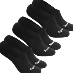 SportSpar.de "Sparlinge" Pinkies Calcetines cortos 3 pares negro