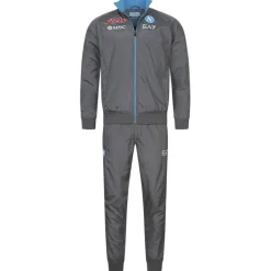 SSC Neapel EA7 Emporio Armani Hombre Chándal de presentación gris EASSCN23R15-MAGNETO