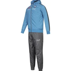 SSC Neapel EA7 Emporio Armani Hombre Con capucha Chándal de presentación azul EASSCN23R08-AZZURRO