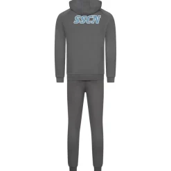 SSC Neapel EA7 Emporio Armani Hombre Chándal con capucha gris EASSCN23R09-MAGNETO