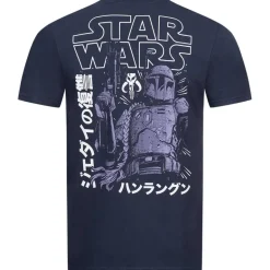 STAR WARS Boba Fett Anime Hombre Camiseta SWMTS042NVY