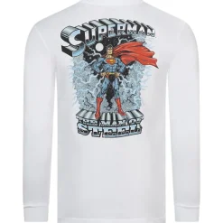 SUPERMAN DC COMICS Lightning Hombre Camiseta de manga larga CDMLS033WHT