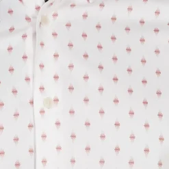 TED BAKER Ardea Dot Hombre Camisa de manga larga 272171-BLANCO