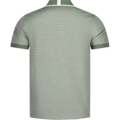 TED BAKER Ellerby Stripe Hombre Polo 259373-VERDE MEDIO