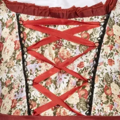 Traje tradicional tirolés Mujer Oktoberfest MIESEPETER® rojo vino