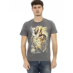 TRUSSARDI Action Hombre cuello redondo Conqueror Camiseta Gris 2AT08F002