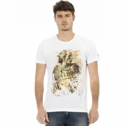 TRUSSARDI Action Hombre cuello redondo Conqueror Camiseta Blanco 2AT08F001