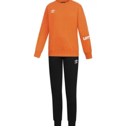 Umbro Premium Hombre Chándal 30101S-Naranja oscuro-Negro