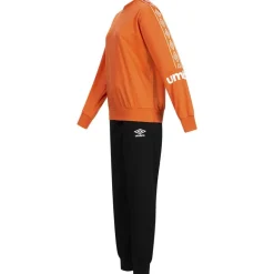 Umbro Premium Hombre Chándal 30101S-Naranja oscuro-Negro