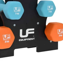 Urban Fitness Set de mancuernas 2 de 1 kg, 2 de 2 kg y 2 de 3 kg UFW025