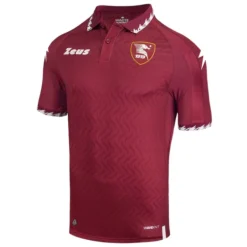 US Salernitana 1919 Zeus Hombre Camiseta de primera equipación rojo oscuro