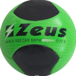 Zeus Beach Soccer Balón de fútbol Neón Verde Negro