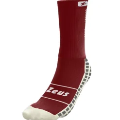 Zeus calcetines de entrenamiento profesionales antideslizantes rojo oscuro