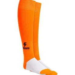 Zeus Calza Energy Medias de fútbol Naranja Neón