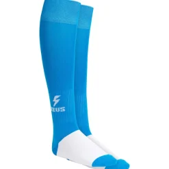 Zeus Calza Energy Medias de fútbol azul neón