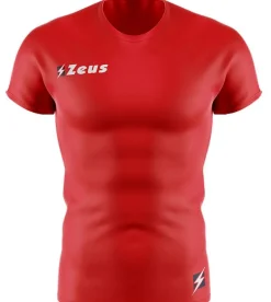 Zeus Fisiko Baselayer Camiseta funcional de manga corta rojo
