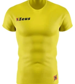 Zeus Fisiko Baselayer Camiseta funcional de manga corta amarillo