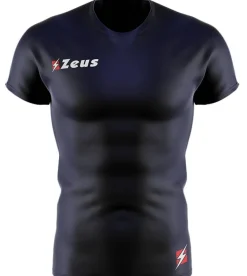 Zeus Fisiko Baselayer Camiseta funcional de manga corta azul marino