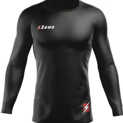 Zeus Fisiko Camiseta interior Camiseta funcional de manga larga negro