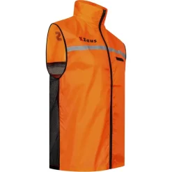 Zeus Hombre Chaleco de running reflectante naranja
