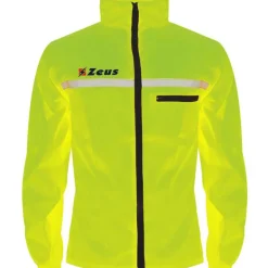 Zeus Hombre Chaqueta de running reflectante amarillo