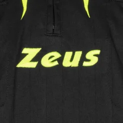 Zeus Hombre Conjunto de árbitro Camiseta con pantalón corto Negro