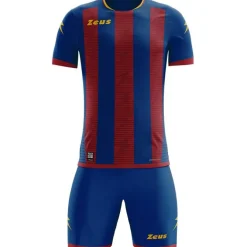 Zeus Icon Teamwear Set Camiseta con pantalones cortos royal blue rojo oscuro