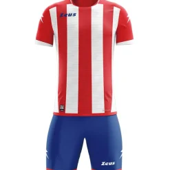 Zeus Icon Teamwear Set Camiseta con pantalones cortos rojo blanco