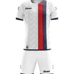 Zeus Icon Teamwear Set Camiseta con pantalones cortos blanco azul marino