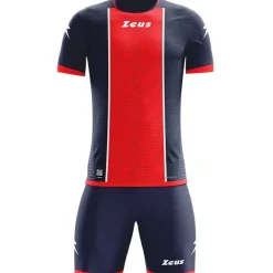 Zeus Icon Teamwear Set Camiseta con pantalones cortos rojo marino