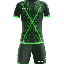 Zeus Icon Teamwear Set Camiseta con pantalones cortos verde verde neón