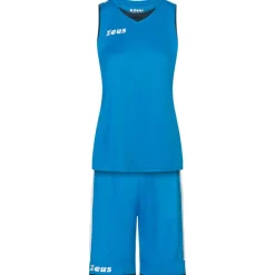 Zeus Kit Flora Mujer Camiseta de baloncesto con pantalones cortos royal blue