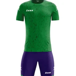 Zeus Kit Hero Conjunto de fútbol con Pantalones cortos violeta verde