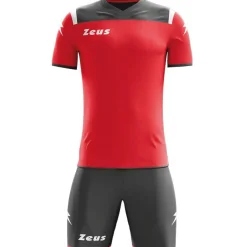 Zeus Kit Vesuvio Conjunto de fútbol 2 piezas rojo gris