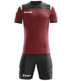Zeus Kit Vesuvio Conjunto de fútbol 2 piezas rojo oscuro negro