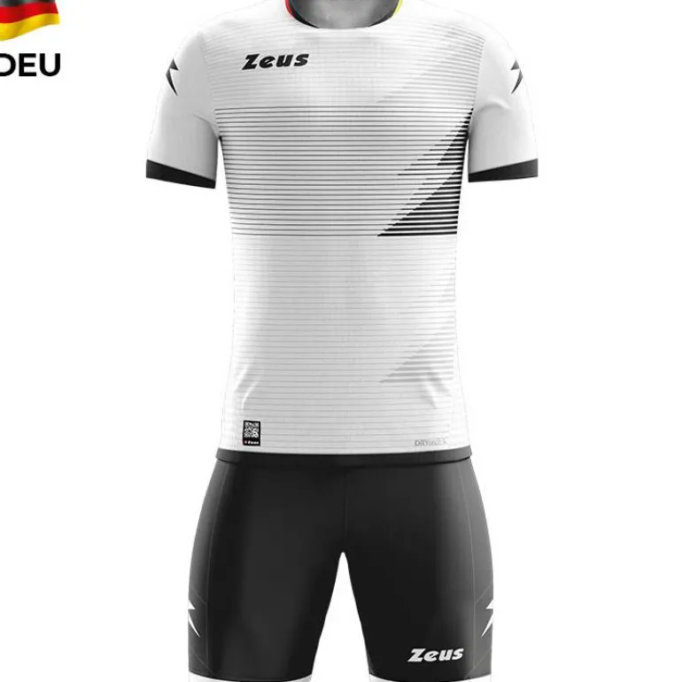 Zeus Mundial Teamwear Set Camiseta con pantalones cortos blanco negro